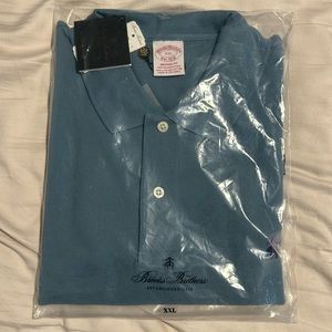 Brand new in bag Brooks brothers, short sleeve polo blue original fit